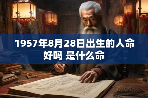 1957年8月28日出生的人命好吗 是什么命
