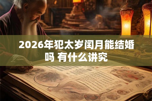 2026年犯太岁闰月能结婚吗 有什么讲究 2026年犯太岁闰月能结婚吗 有什么讲究