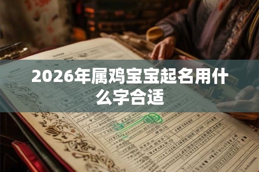 2026年属鸡宝宝起名用什么字合适 2026年属鸡宝宝起名用什么字合适