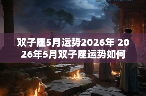 双子座5月运势2026年 2026年5月双子座运势如何 双子座5月运势2026年 2026年5月双子座运势如何