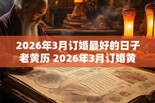2026年3月订婚最好的日子老黄历 2026年3月订婚黄道吉日 2026年3月订婚最好的日子老黄历 2026年3月订婚黄道吉日