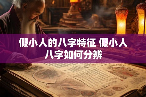 假小人的八字特征 假小人八字如何分辨