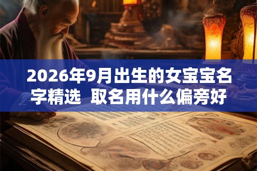 2026年9月出生的女宝宝名字精选  取名用什么偏旁好