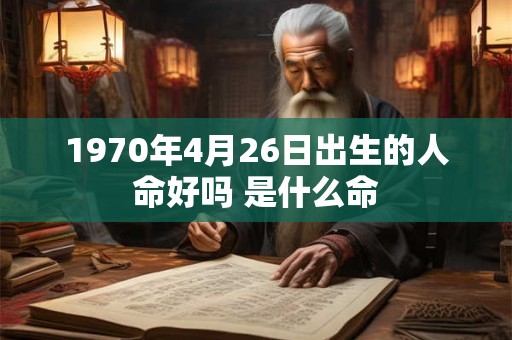 1970年4月26日出生的人命好吗 是什么命