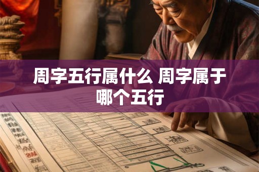 周字五行属什么 周字属于哪个五行