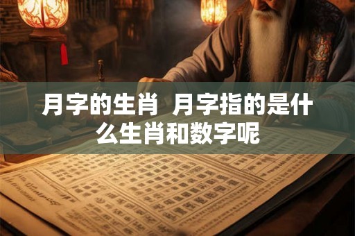 月字的生肖  月字指的是什么生肖和数字呢