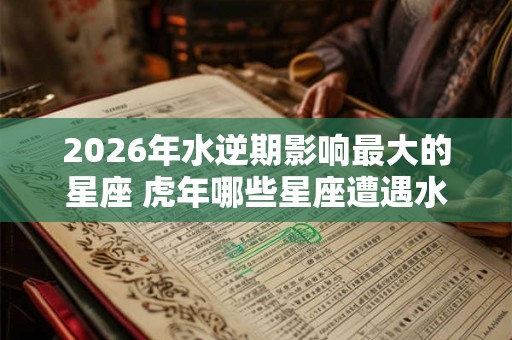 2026年水逆期影响最大的星座 虎年哪些星座遭遇水逆 2026年水逆期影响最大的星座 虎年哪些星座遭遇水逆