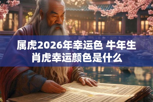 属虎2026年幸运色 牛年生肖虎幸运颜色是什么