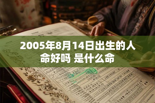 2005年8月14日出生的人命好吗 是什么命