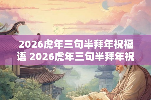 2026虎年三句半拜年祝福语 2026虎年三句半拜年祝福语有哪些 2026虎年三句半拜年祝福语 2026虎年三句半拜年祝福语有哪些