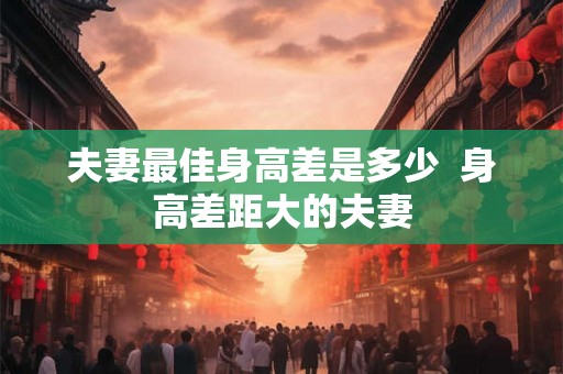 夫妻最佳身高差是多少 身高差距大的夫妻 夫妻最佳身高差是多少 身高差距大的夫妻