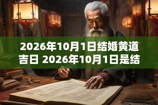 2026年10月1日结婚黄道吉日 2026年10月1日是结婚的黄道吉日吗