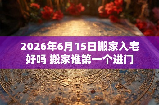2026年6月15日搬家入宅好吗 搬家谁第一个进门