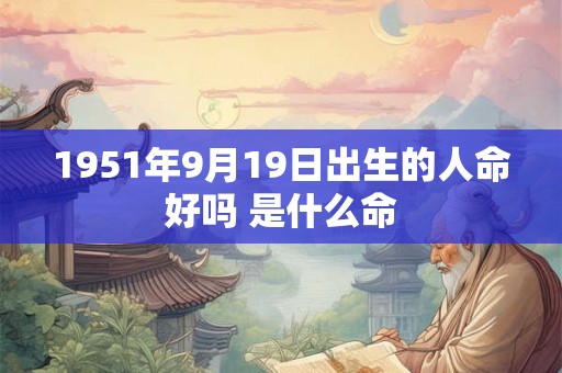 1951年9月19日出生的人命好吗 是什么命