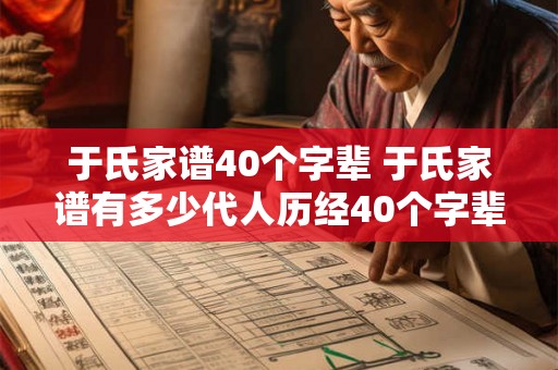 于氏家谱40个字辈 于氏家谱有多少代人历经40个字辈