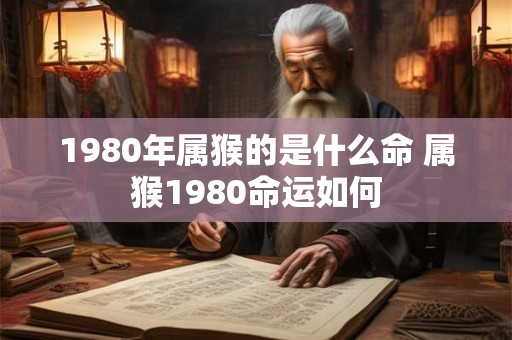 1980年属猴的是什么命 属猴1980命运如何 1980年属猴的是什么命 属猴1980命运如何