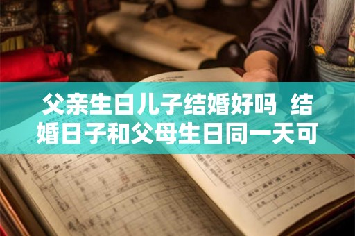 父亲生日儿子结婚好吗 结婚日子和父母生日同一天可以吗 父亲生日儿子结婚好吗 结婚日子和父母生日同一天可以吗