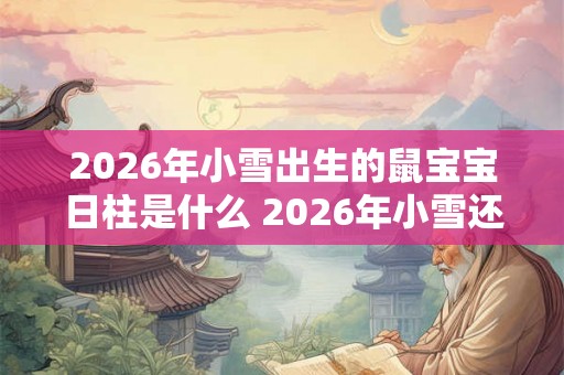 2026年小雪出生的鼠宝宝日柱是什么 2026年小雪还有几天
