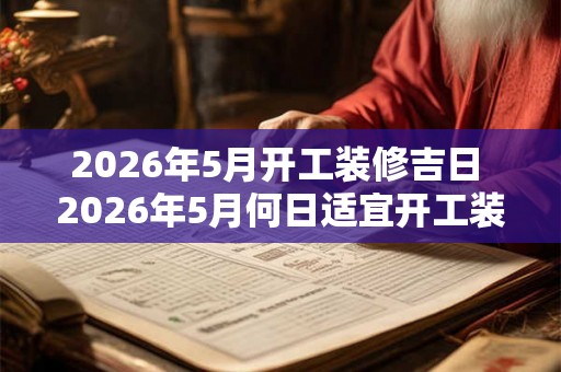 2026年5月开工装修吉日 2026年5月何日适宜开工装修