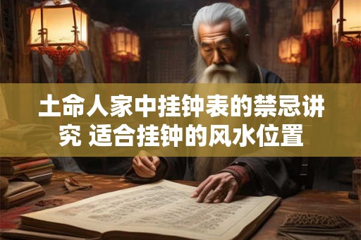 土命人家中挂钟表的禁忌讲究 适合挂钟的风水位置
