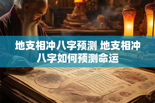 地支相冲八字预测 地支相冲八字如何预测命运