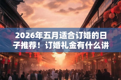 2026年五月适合订婚的日子推荐!订婚礼金有什么讲究 2026年五月适合订婚的日子推荐!订婚礼金有什么讲究