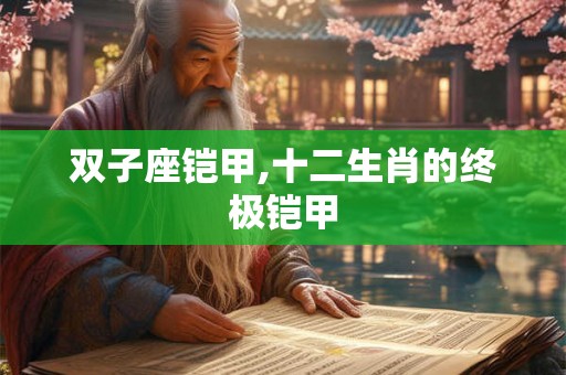 双子座铠甲,十二生肖的终极铠甲