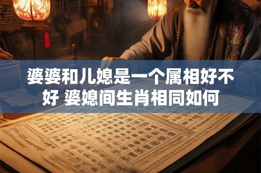 婆婆和儿媳是一个属相好不好 婆媳间生肖相同如何