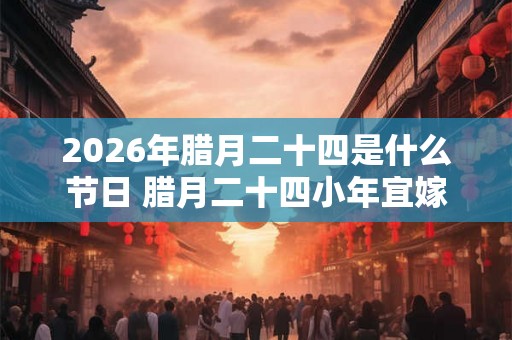 2026年腊月二十四是什么节日 腊月二十四小年宜嫁娶吗