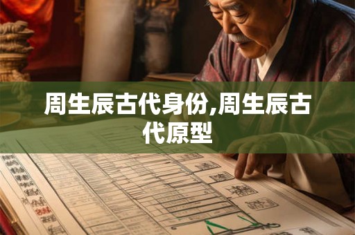 周生辰古代身份,周生辰古代原型