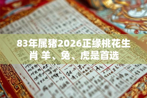 83年属猪2026正缘桃花生肖 羊、兔、虎是首选