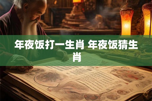年夜饭打一生肖 年夜饭猜生肖