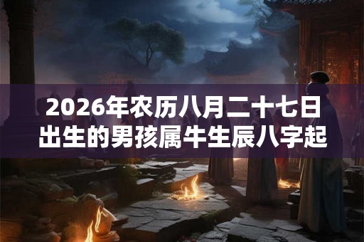 2026年农历八月二十七日出生的男孩属牛生辰八字起名 2026年农历八月二十七日出生的男孩属牛生辰八字起名