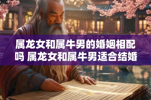 属龙女和属牛男的婚姻相配吗 属龙女和属牛男适合结婚吗
