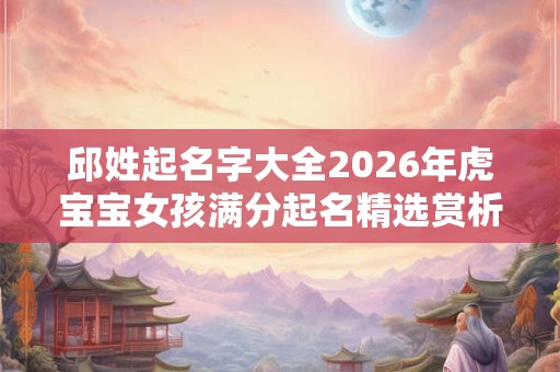 邱姓起名字大全2026年虎宝宝女孩满分起名精选赏析 邱姓起名字大全2026年虎宝宝女孩满分起名精选赏析
