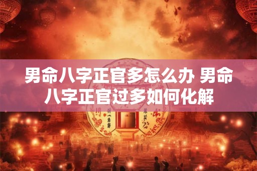 男命八字正官多怎么办 男命八字正官过多如何化解