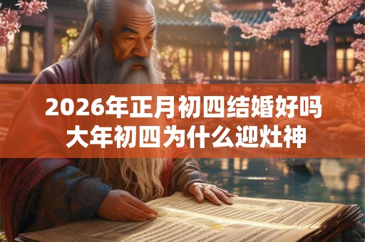 2026年正月初四结婚好吗 大年初四为什么迎灶神