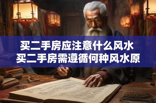 买二手房应注意什么风水 买二手房需遵循何种风水原则