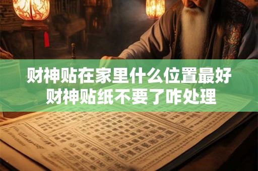 财神贴在家里什么位置最好 财神贴纸不要了咋处理