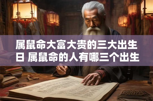 属鼠命大富大贵的三大出生日 属鼠命的人有哪三个出生日期能够带来大富大贵的命运
