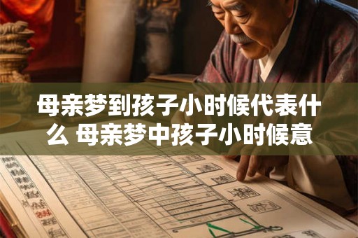 母亲梦到孩子小时候代表什么 母亲梦中孩子小时候意味着什么
