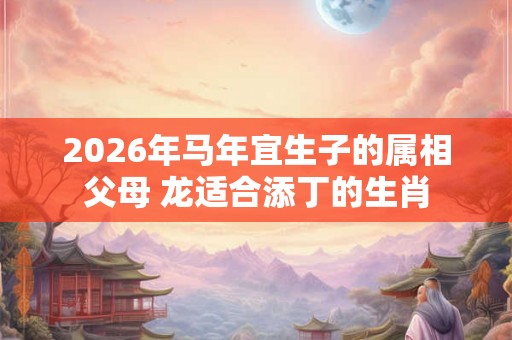 2026年马年宜生子的属相父母 龙适合添丁的生肖 2026年马年宜生子的属相父母 龙适合添丁的生肖