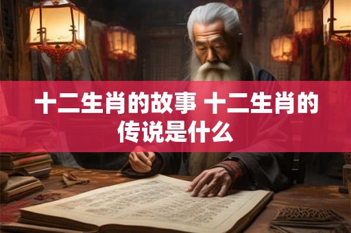 十二生肖的故事 十二生肖的传说是什么