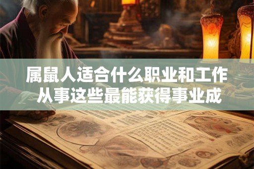属鼠人适合什么职业和工作 从事这些最能获得事业成功