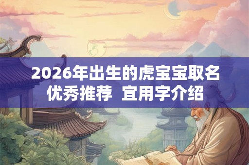 2026年出生的虎宝宝取名优秀推荐  宜用字介绍