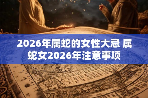 2026年属蛇的女性大忌 属蛇女2026年注意事项