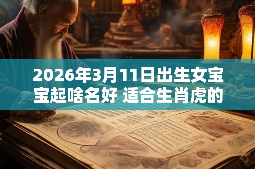 2026年3月11日出生女宝宝起啥名好 适合生肖虎的