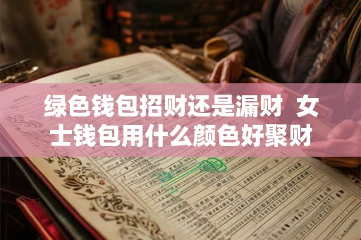 绿色钱包招财还是漏财  女士钱包用什么颜色好聚财