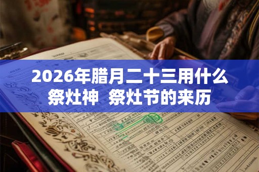 2026年腊月二十三用什么祭灶神  祭灶节的来历