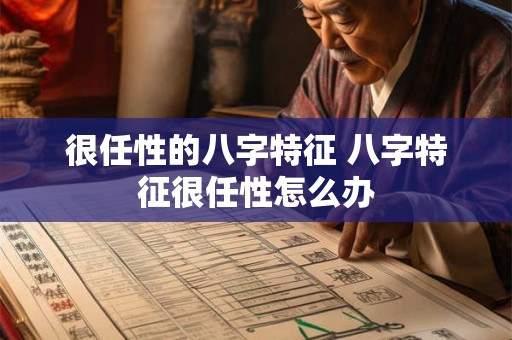 很任性的八字特征 八字特征很任性怎么办